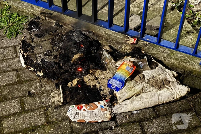 Afvalbrand snel geblust