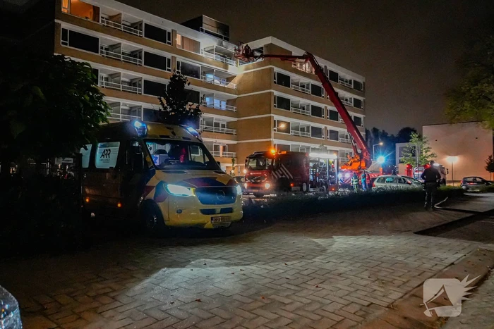 Brand op zesde verdieping van flatgebouw