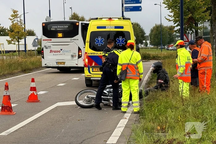 Ongeval met motorrijder zorgt voor verkeershinder