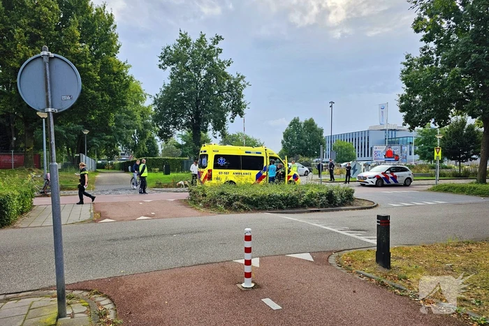 Scooterrijder en fietser in aanrijding op fietspad