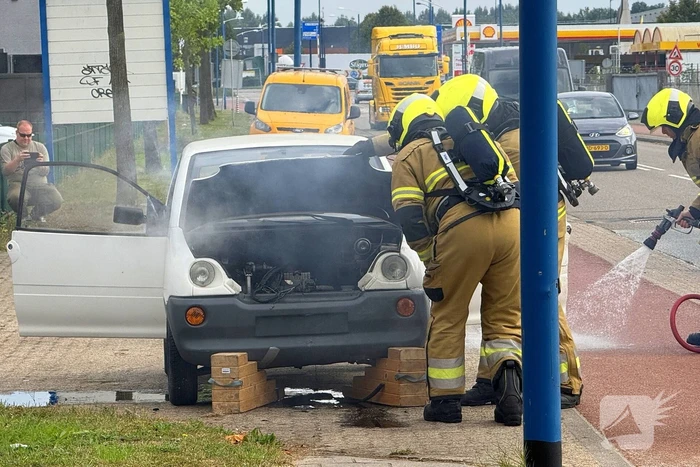 Technisch mankement leidt tot brand in brommobiel