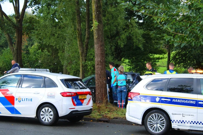 Bestuurder verliest controle en botst tegen boom