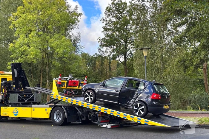 Bestuurder verliest controle en botst tegen boom
