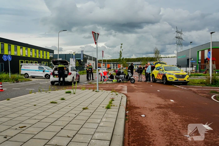 Scooterrijder gewond bij aanrijding