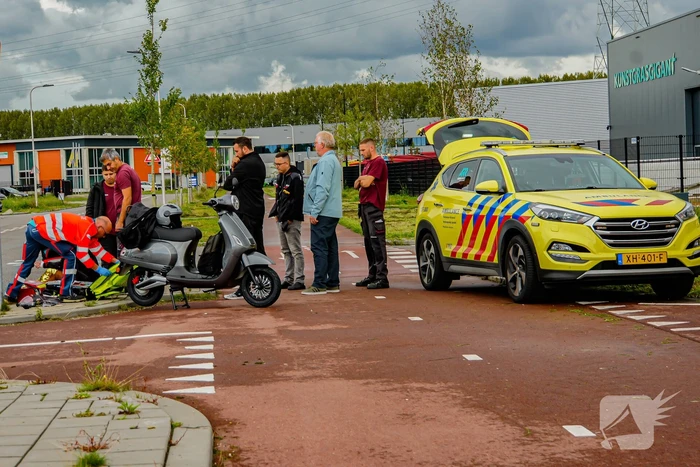 Scooterrijder gewond bij aanrijding