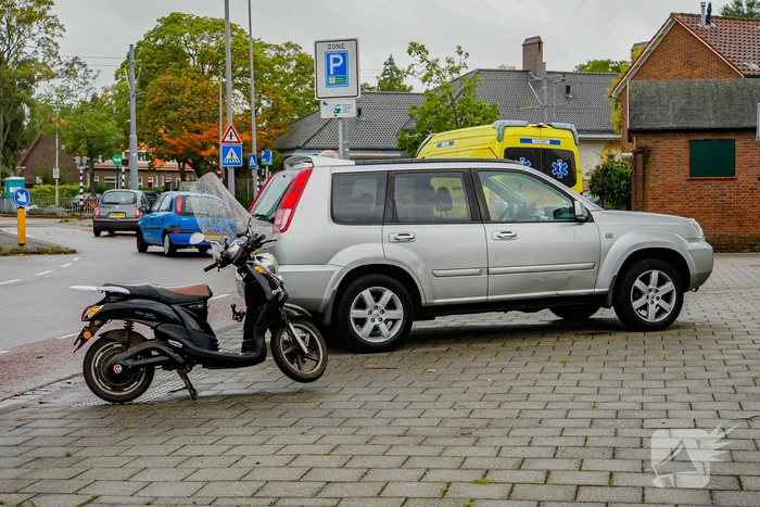 Scooterrijder gewond bij aanrijding