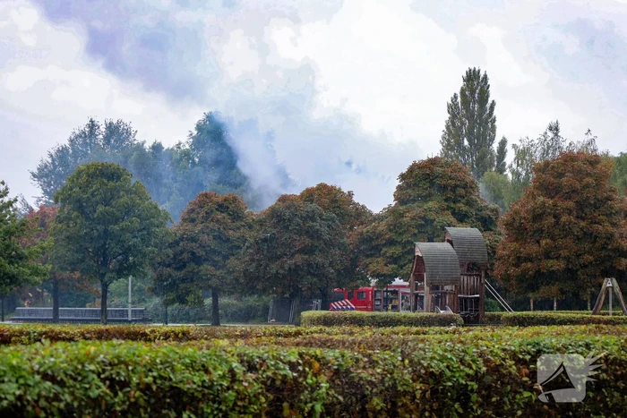 Uitslaande brand in leegstaand pand