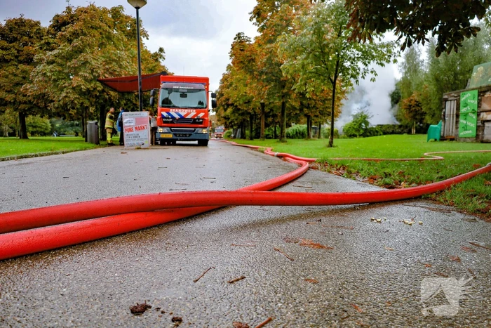 Uitslaande brand in leegstaand pand