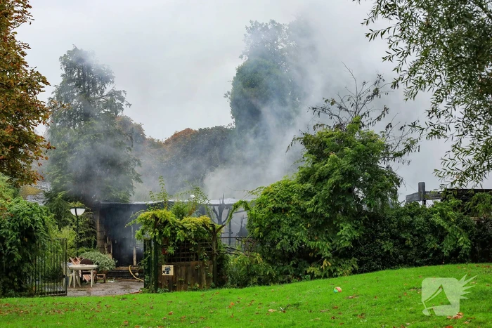 Uitslaande brand in leegstaand pand