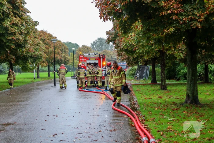 Uitslaande brand in leegstaand pand