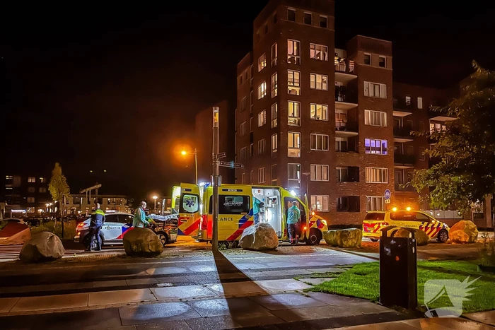 Veel hulpverleners bij appartement