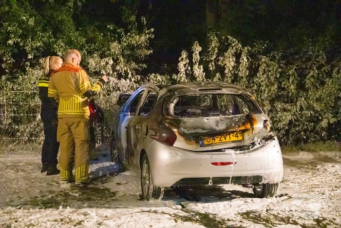 Geparkeerde auto verwoest door brand