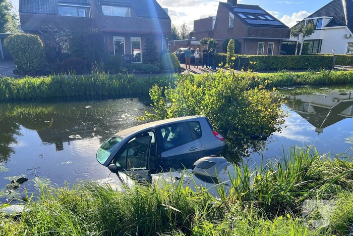 Bestuurster ramt boom en belandt in sloot