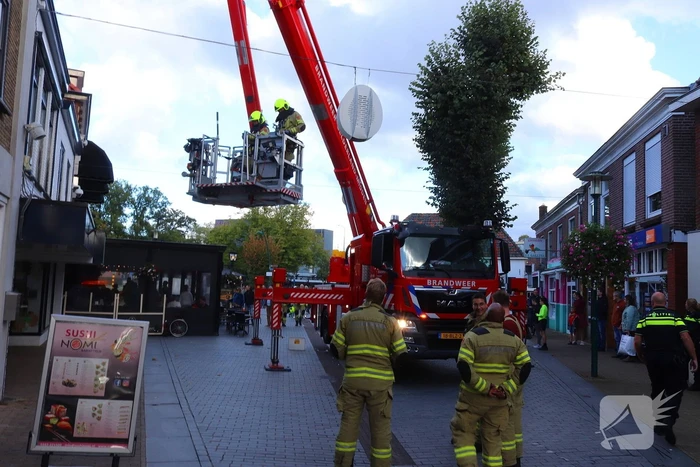 Winkel gecontroleerd na brandmelding in centrum