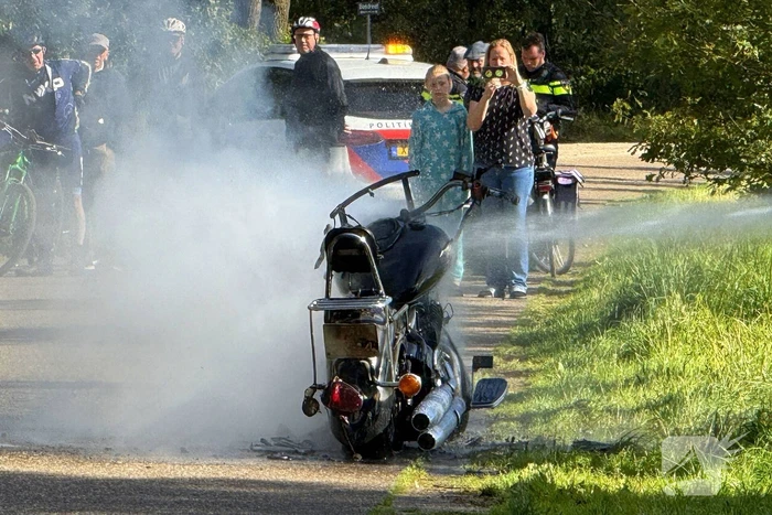 Motor door brand verwoest