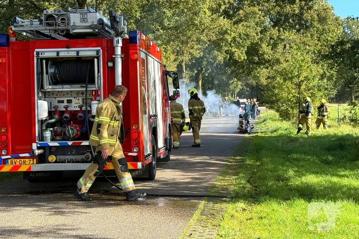 Motor door brand verwoest