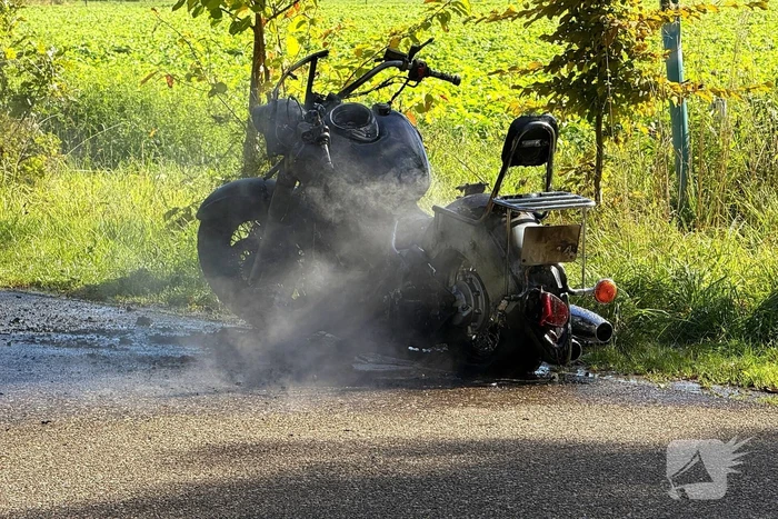 Motor door brand verwoest