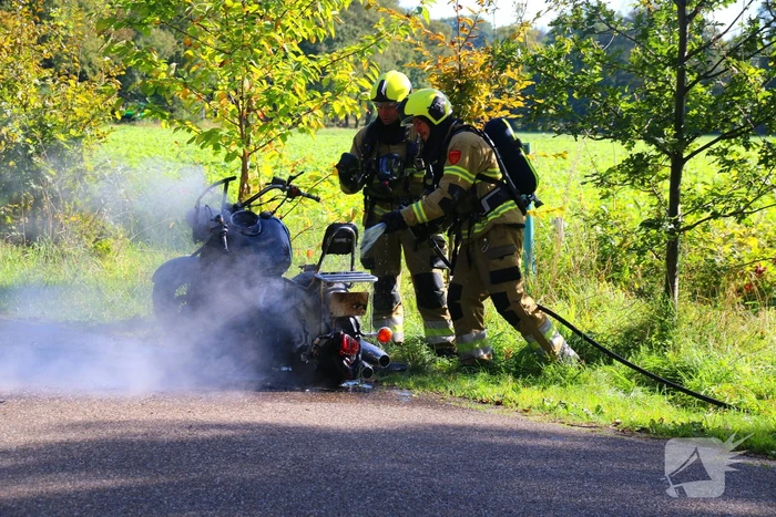 Motor door brand verwoest
