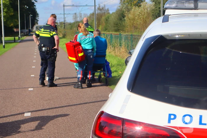 Man achter rollator aangereden door fietser