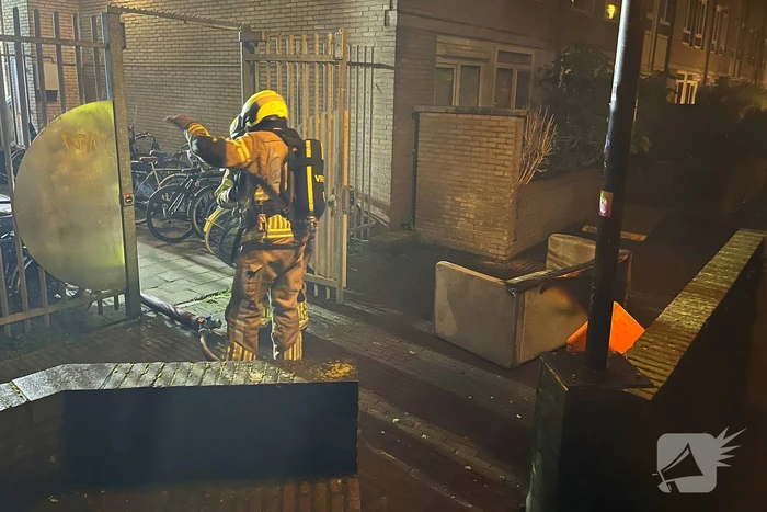 Brandweer ingezet voor brand in kelderbox