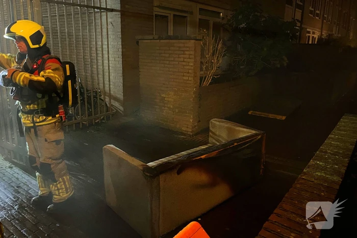 Brandweer ingezet voor brand in kelderbox