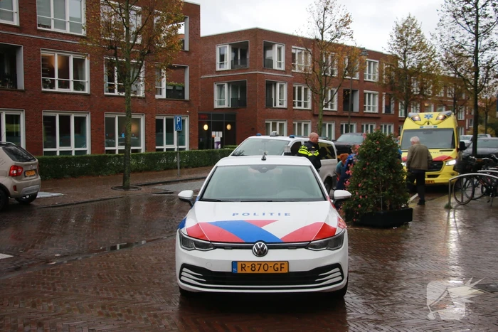 Automobilist botst tegen ondergrondse container