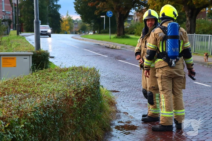 Fietser merkt gaslek op na regenbui