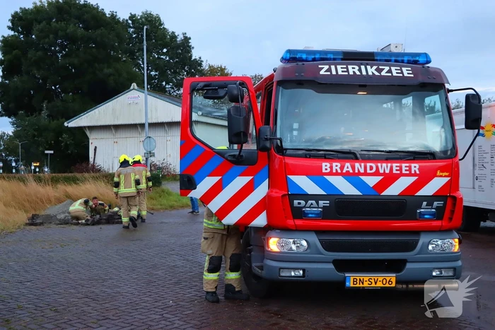 Fietser merkt gaslek op na regenbui