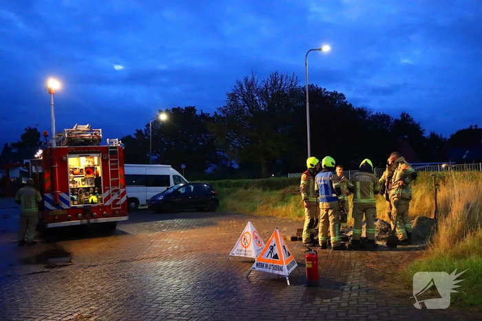 Fietser merkt gaslek op na regenbui