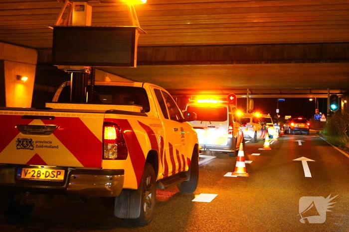Rijbaanafsluiting wegens ongeval