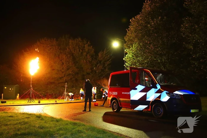 Brandweer ingezet voor gaslekkage