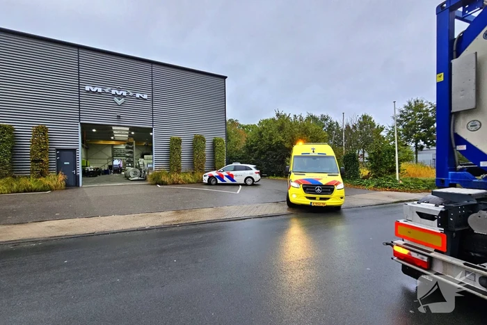 Persoon gewond bij bedrijfsongeval