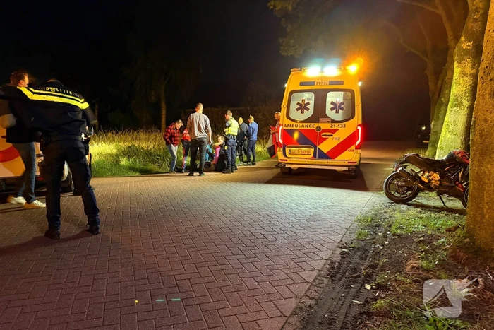 Motorrijder gewond bij botsing met auto