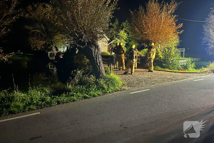 Veel rookontwikkeling bij brand in schuur