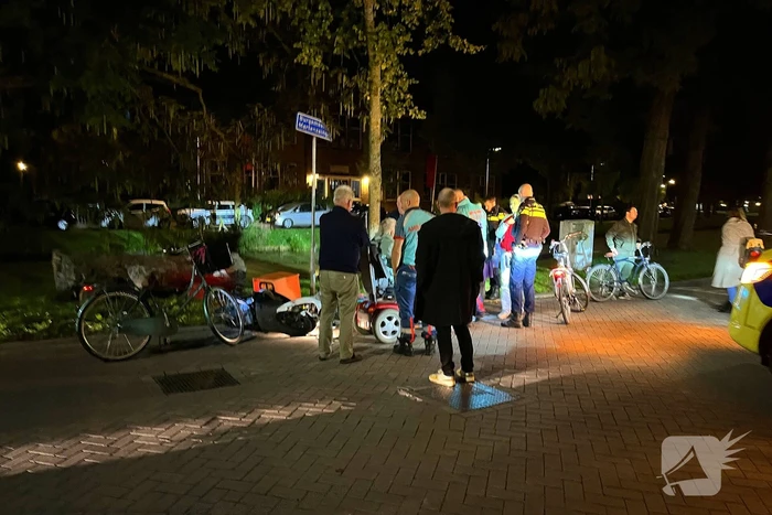 Scootmobieler aangereden door bezorger