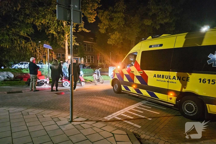 Scootmobieler aangereden door bezorger