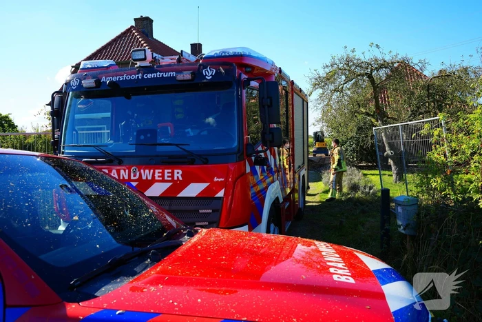Gasleiding geraakt tijdens werkzaamheden