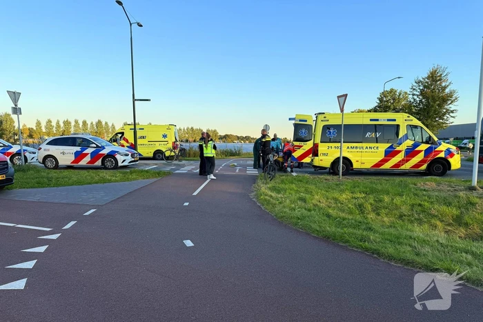 Fietser aangereden door politieagent