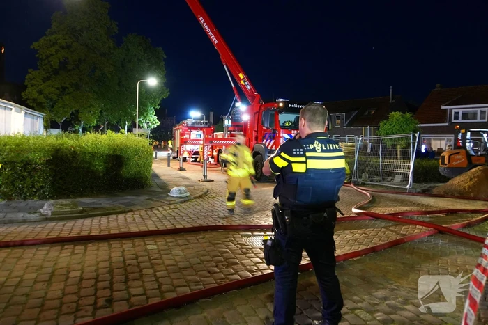 Grote brand in voormalig schoolgebouw