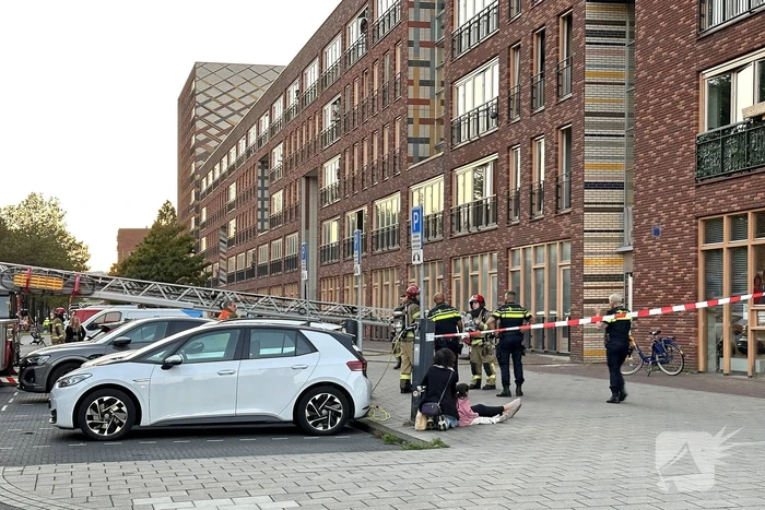 Brand uitgebroken in flatwoning