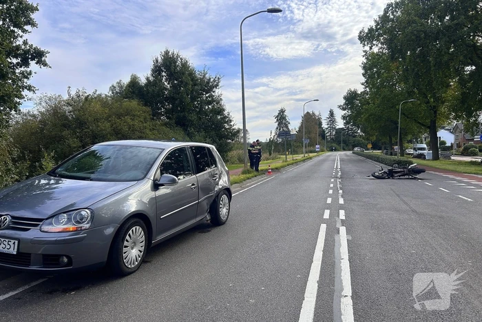 Motorrijder gewond bij aanrijding met automobilist