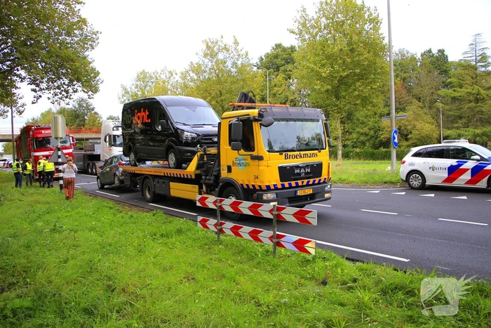 Vrachtwagen veroorzaakt kettingbotsing