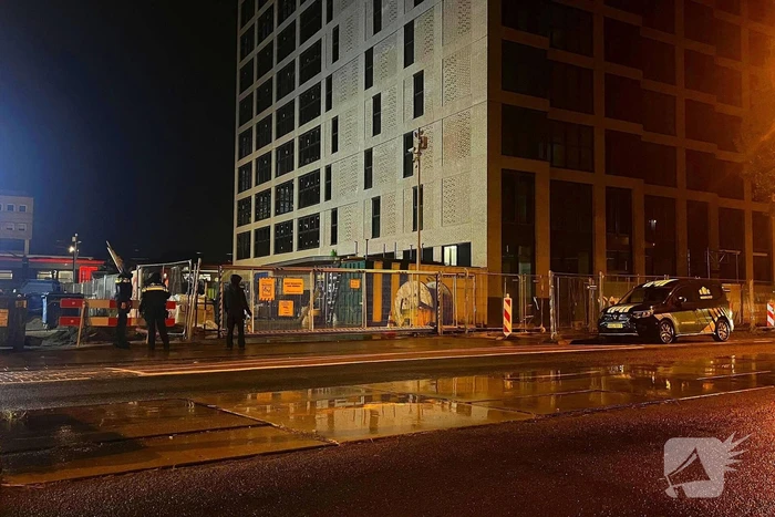 Politiehond speurt bouwterrein af wegens alarm
