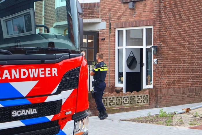 Motor van afzuiginstallatie vat vlam