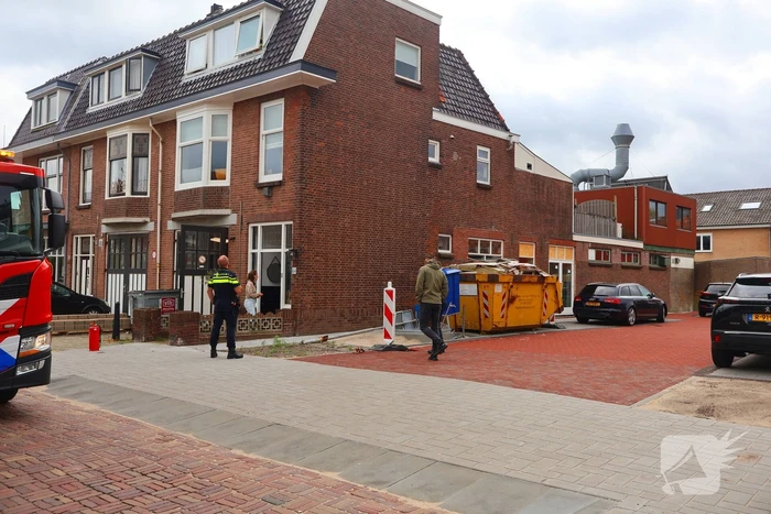 Motor van afzuiginstallatie vat vlam