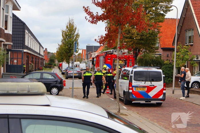Motor van afzuiginstallatie vat vlam