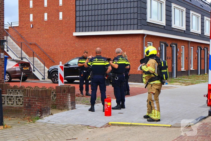 Motor van afzuiginstallatie vat vlam