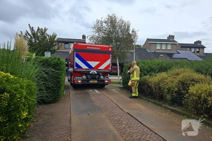 Brandweer blust brand op dak van basisschool