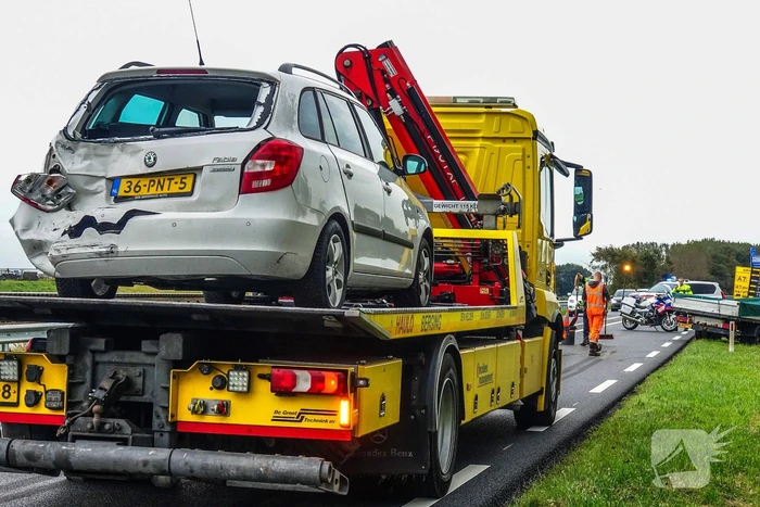 Veel schade bij verkeersongeval