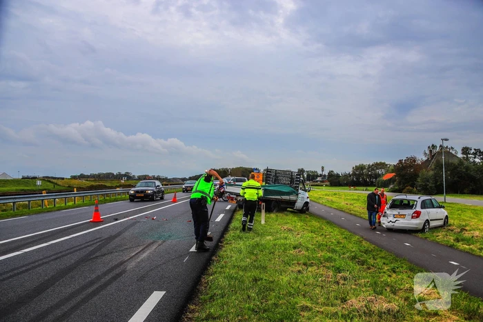 Veel schade bij verkeersongeval
